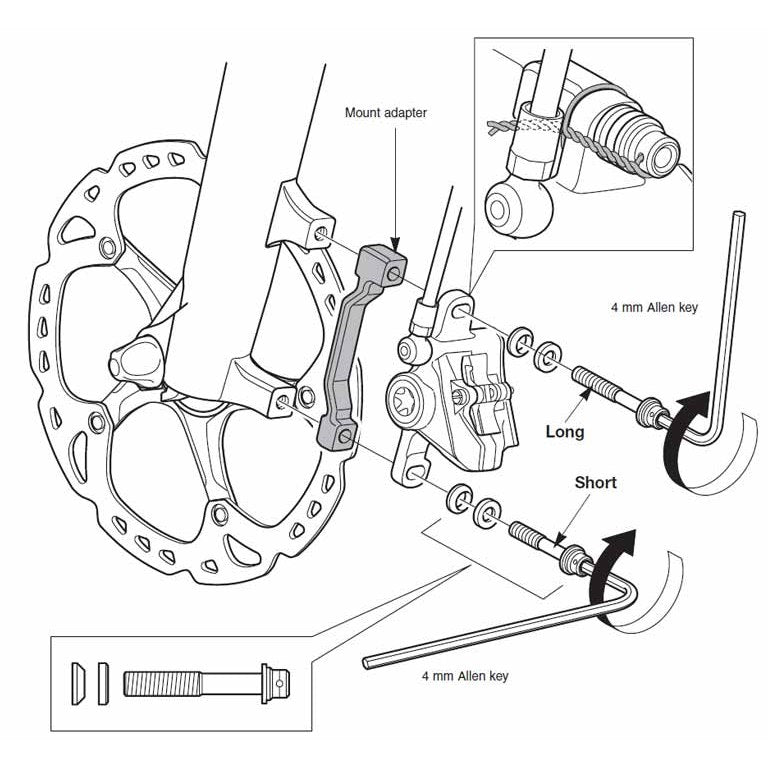 Mountain Bike Shimano Disc Brake Adapter Guide Shimano Brake