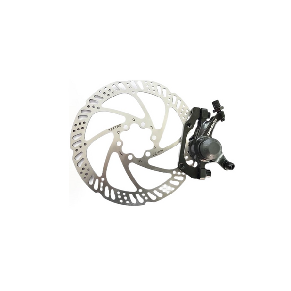 Tektro Mechanical Disc Brake Calipers Set | M280 Brake Caliper + Rotor 6-Hole w/ Rotors, 160mm - Cycling Boutique
