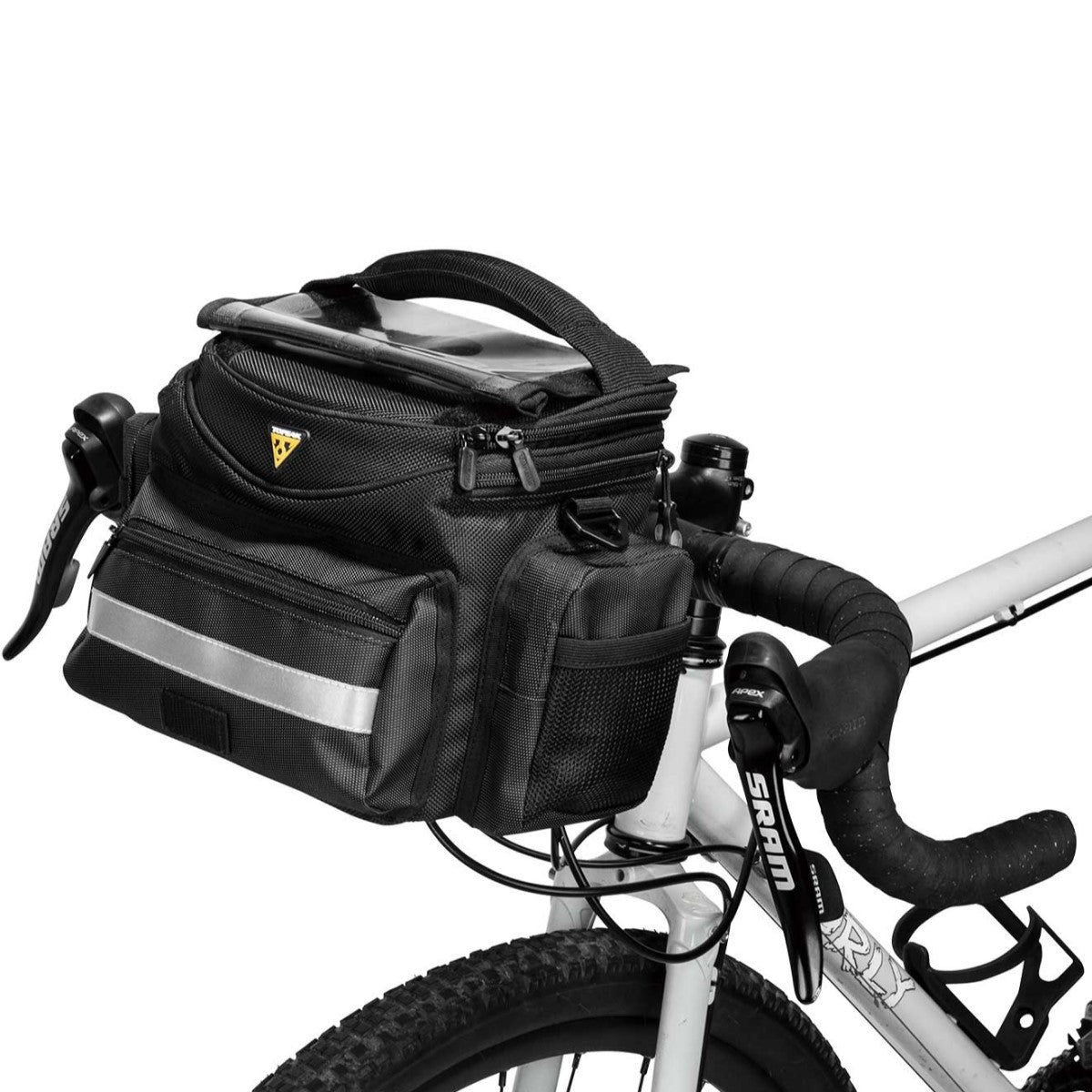 Topeak TourGuide Handlebar Bag DX - Sacoche Guidon Vélo 7,7 L Noir Avec QuickClick