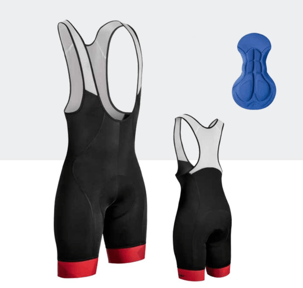 Gist Italia Bib Shorts | Flow Red, with Coolmax Padding - Cycling Boutique