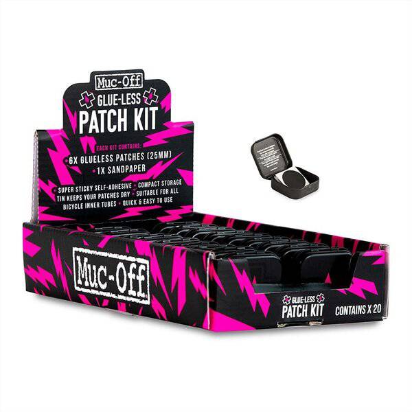 Muc-Off Puncture Patches, Glueless 6x Patches Box (072)