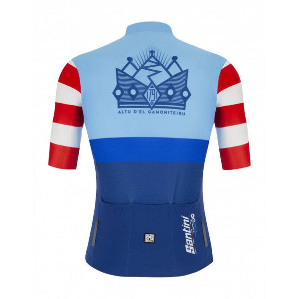 Santini Men's Short Sleeve | La Vuelta Altu D'el Gamoniteiru Jersey-Print - Cycling Boutique