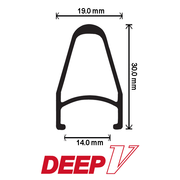Velocity 700c Rims Deep V MSW, Rim Brake Compatible Cycling
