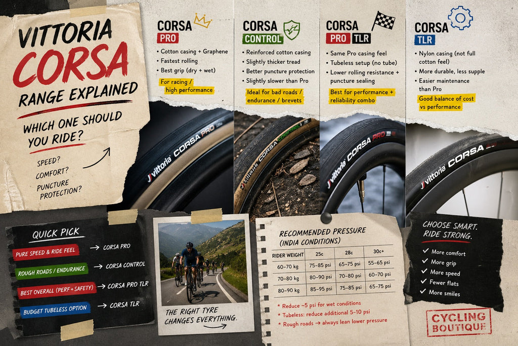 Vittoria  Roadbike Tires Range Explained – Which One Should You Actually Ride? (Real-World Guide)