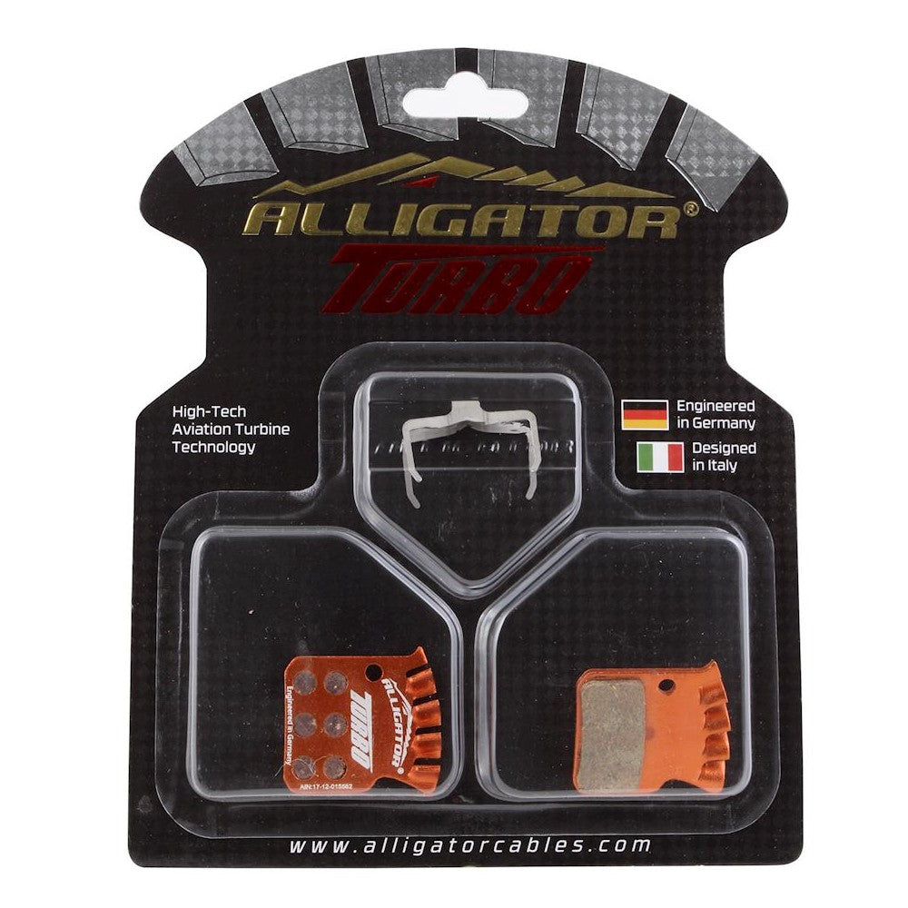 Alligator Disc Brake Pads | Turbo Semi Metallic Cooling Pads, for AVID/SRAM - Cycling Boutique