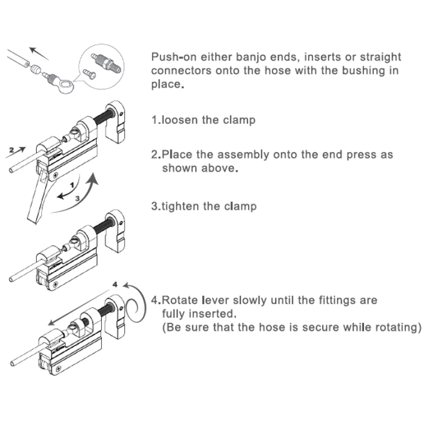 Alligator Tools | End Press II, for hydraulic Hose Fittings - Cycling Boutique