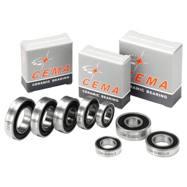 CEMA Wheel Bearings | ABEC5 Double-Sealed Chrome Steel - Cycling Boutique