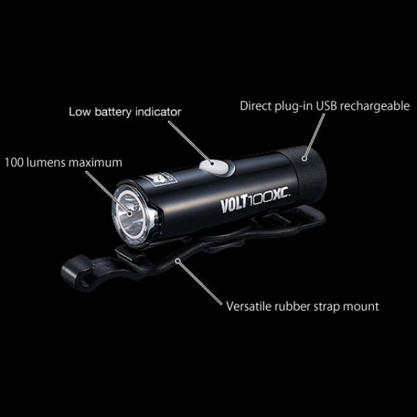 Luce Bici CatEye Volt 1700 Rc Ricaricabile - 1700 Lumen, 5 Modalità, Batteria Sostituibile, Impermeabile IPX7