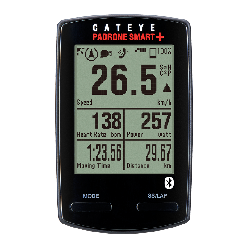 CatEye Cycle Computers | Padrone Smart+ CC-SC100B (Bluetooth HR+Cadence) - Cycling Boutique