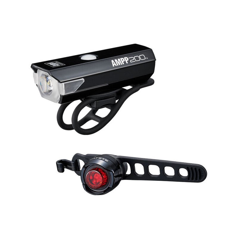 CatEye Lights Combo | AMPP200 & ORB (HL-EL042_TL-LD160) - Cycling Boutique