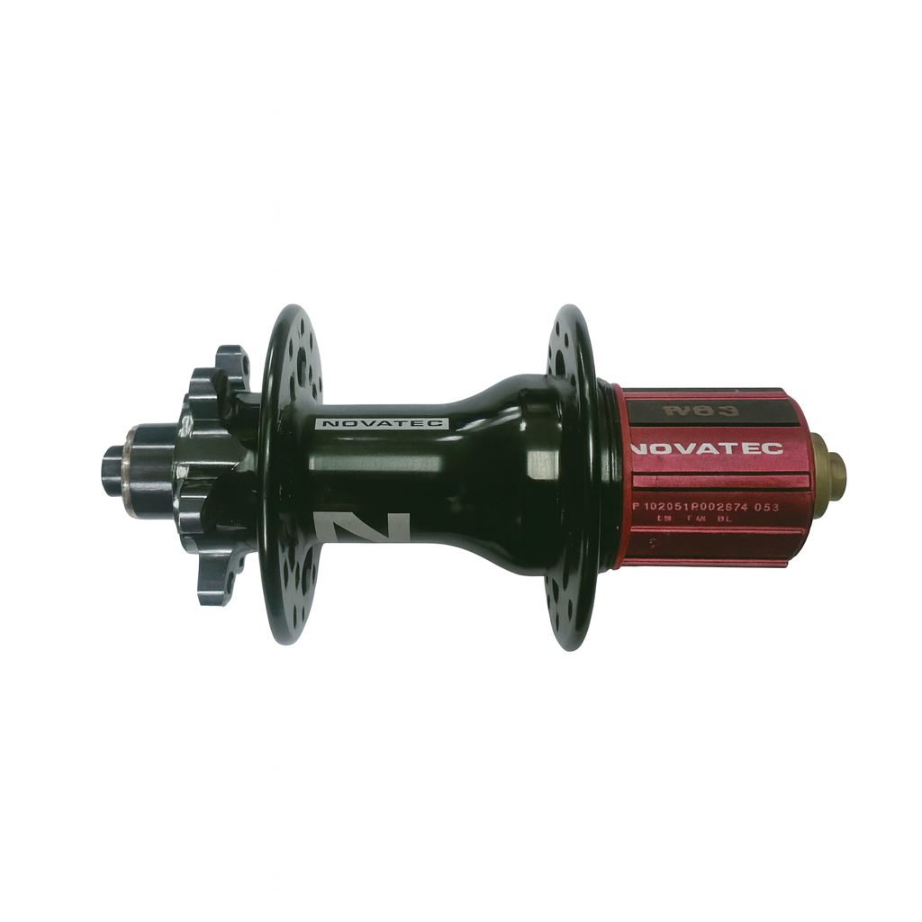 Novatec Disc Rear Hubs | XD612SB/AA4ABS-SS - Alloy, Shimano 9/10/11-Speed, Japanese EZO Cartridge Bearings, ABS, 6-Bolt, QR or Thru Axle