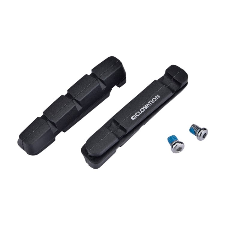 Ciclovation Road Brake Shoe Insert Shimano /SRAM, All-Weather Compound, Black - Cycling Boutique