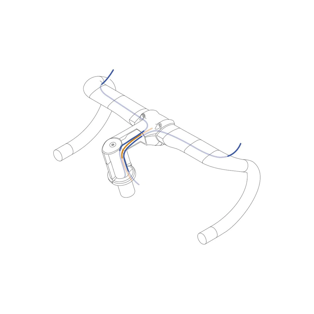 Deda Elementi Handlebars Vinci Carbon, w/ Full Internal Cables