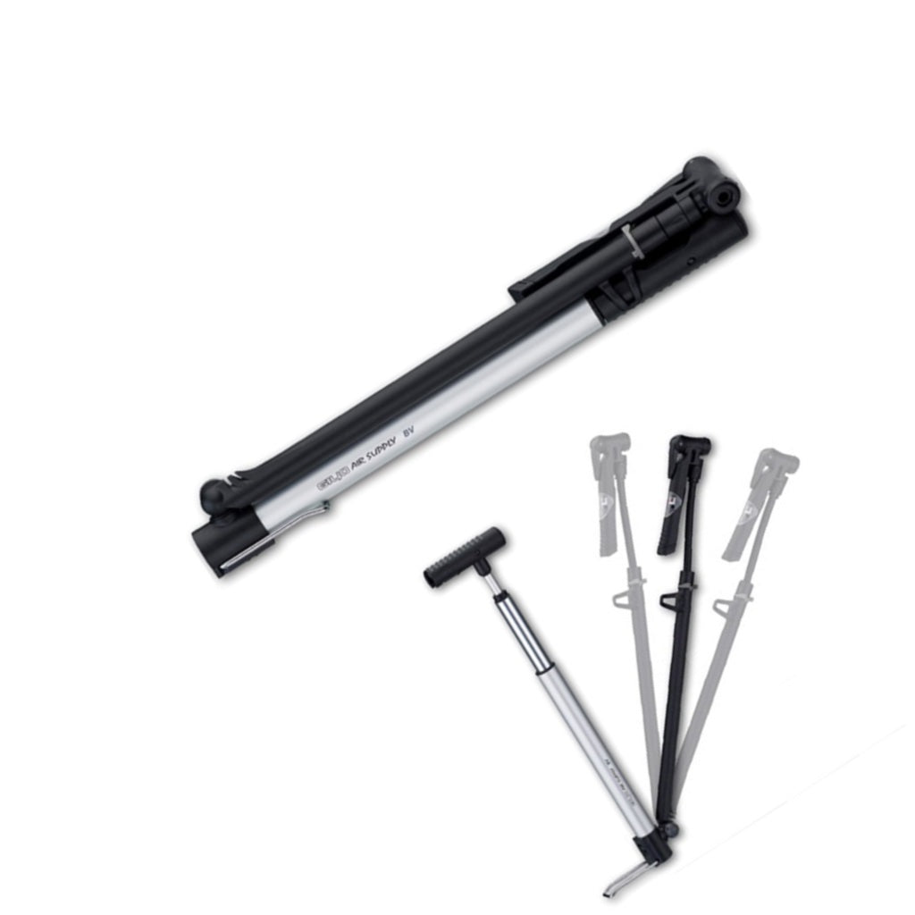 Giyo Micro Floor Pump | GM-821 w/ 160psi High-Peformance Pump with Gauge, Presta and Shrader Compatible - Cycling Boutique