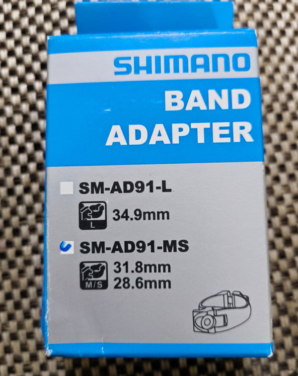 Shimano Front Derailleur Clamp Band Adapters | SM-AD91, 28.6mm/31.8mm/34.9mm - Cycling Boutique