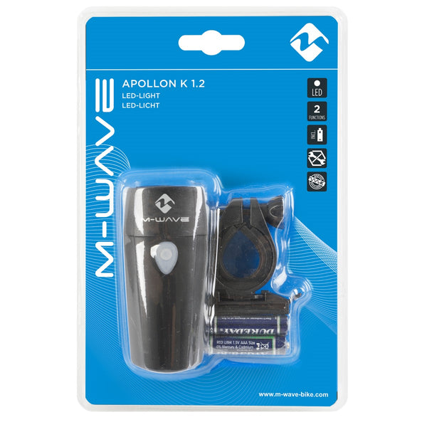 MWave Front Lights | Apollon K1.2, w/ Battery - Cycling Boutique