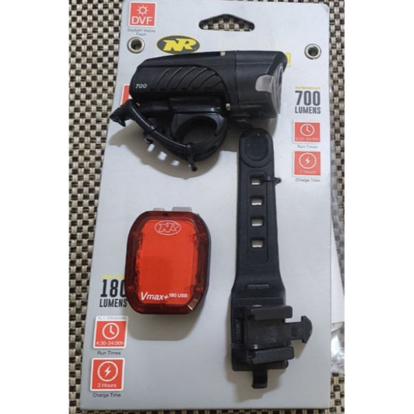 NiteRider USA Light Combo | Swift 700 & Vmax+ 180 (Front & Rear Lights)
