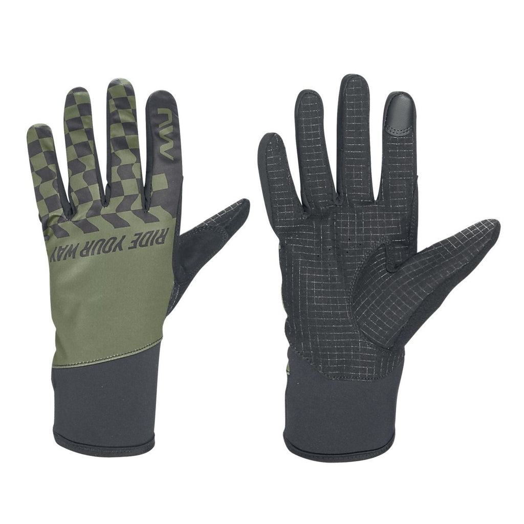 Northwave Winter Active Full Gloves, Forest Green/Black / M
