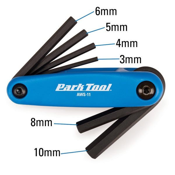 Parktool Multi Tools | AWS-11 Fold-up Hex Wrench Set - Cycling Boutique