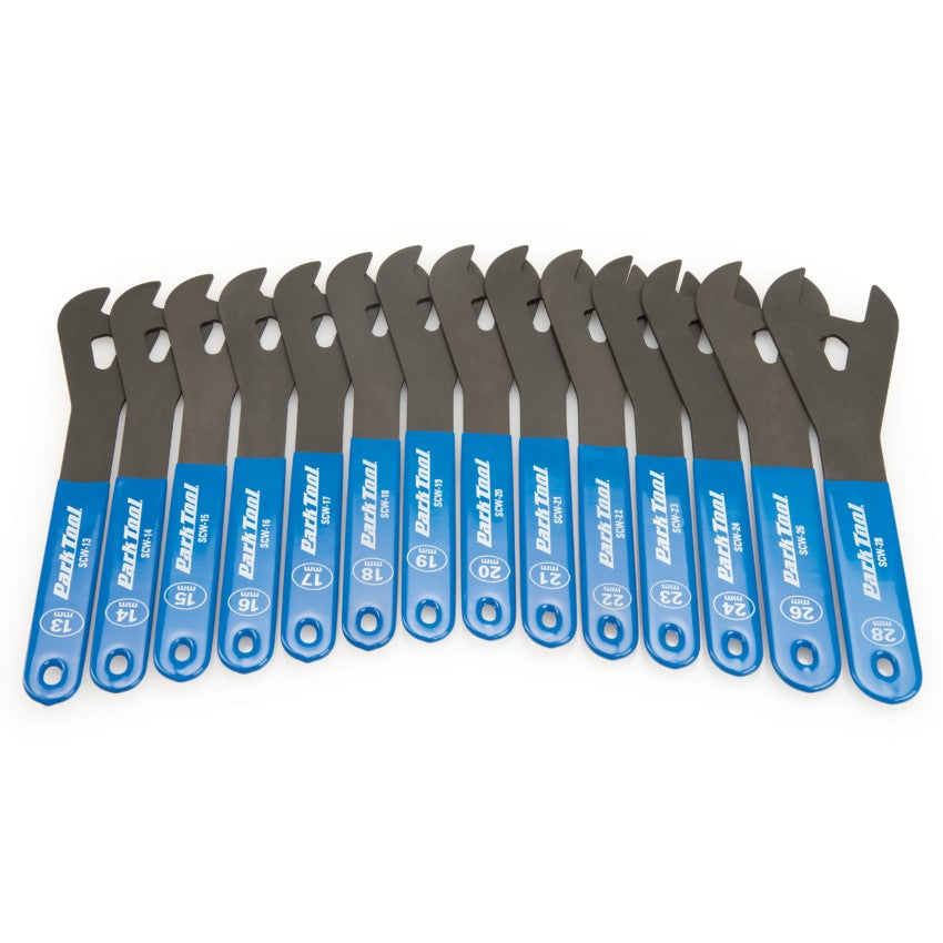 Parktool Tools | SCW-SET.3 Workshop Cone Wrench Set 13mm to 24mm, 26mm, and 28mm - Cycling Boutique
