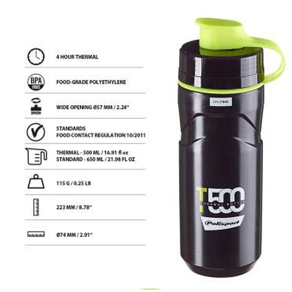Polisport Water Bottles 500ML - Cycling Boutique