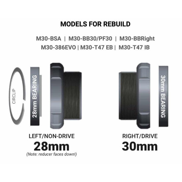 Praxis Bearings | M30 Bearing Kit - Cycling Boutique