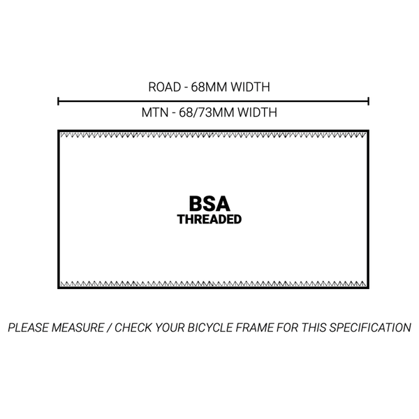 Praxis Bottom Brackets | Shimano BSA Threaded, 68/73mm - Cycling Boutique