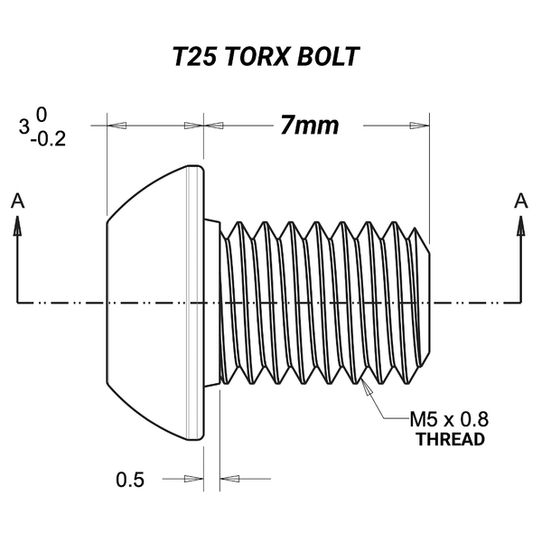 Praxis Chainring Bolts, T25 Torx - Cycling Boutique