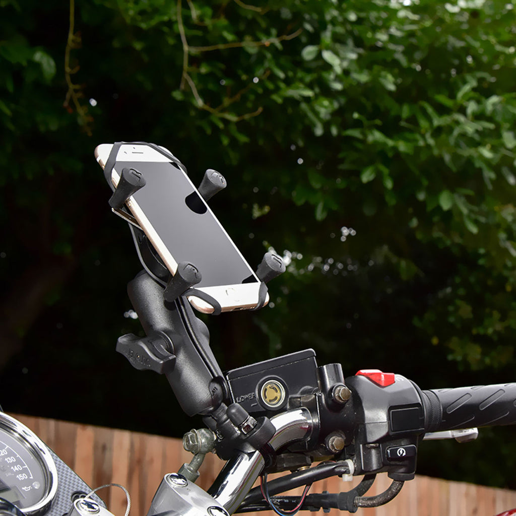RAM Bicycle Phone Mount X-Grip with Handlebar U-Bolt Base