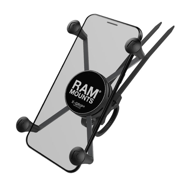 RAM Bicycle Phone Mount | X-Grip with RAM EZ-On/Off Bicycle Base