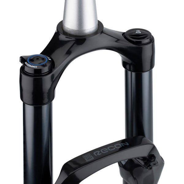 RockShox Forks | Recon Silver RL Solo Air Thru Axle 15x100, 130mm Tapper Tube, Black - Cycling Boutique