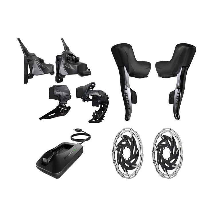 SRAM Groupsets Force AXS 2x12-Speed, Centerlock Rotors, Flat