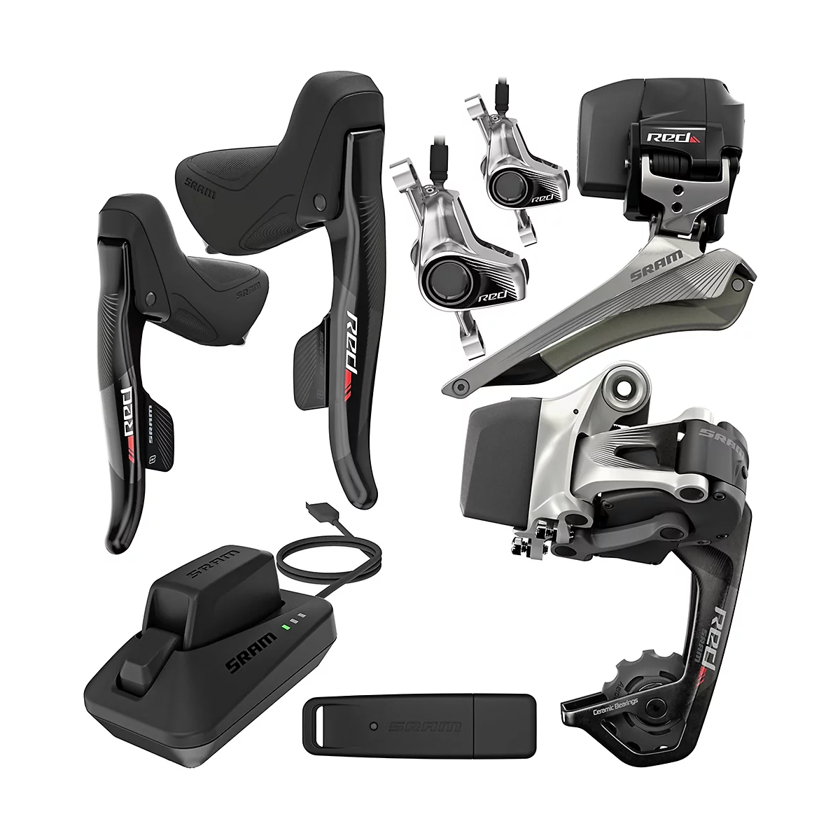 SRAM Road Groupsets Red eTap, WIFLI Hydraulic (Shifter, RD, FD