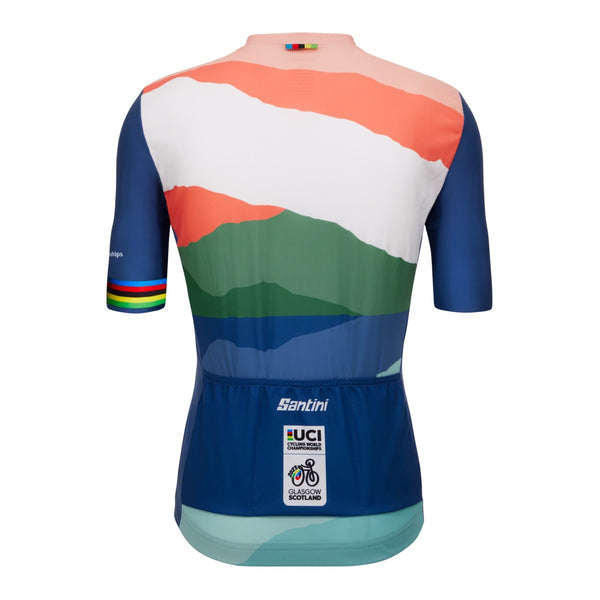 Santini Jerseys | UCI World Championships Cloudscape, Short Sleeves - Cycling Boutique