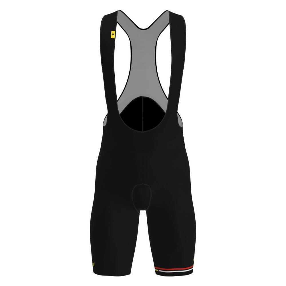 Santini Men's Bib Shorts | Alpe D'Huez Maillot Jaune Official - Cycling Boutique