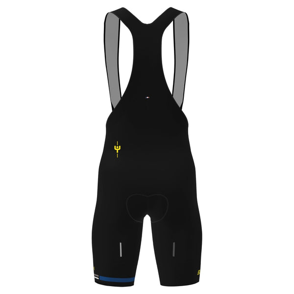 Santini Men's Bib Shorts | Alpe D'Huez Maillot Jaune Official - Cycling Boutique