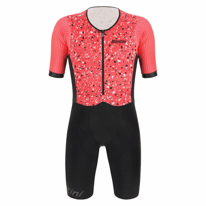 Santini Men's Tri-Suit | Viper Pietra Aero Trisuit (Short Sleeve) - Cycling Boutique