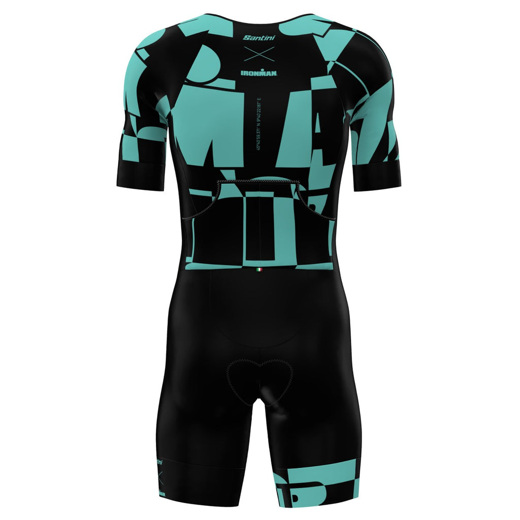Santini Men's TriSuits | Ironman Enigma Short Sleeves | Cycling