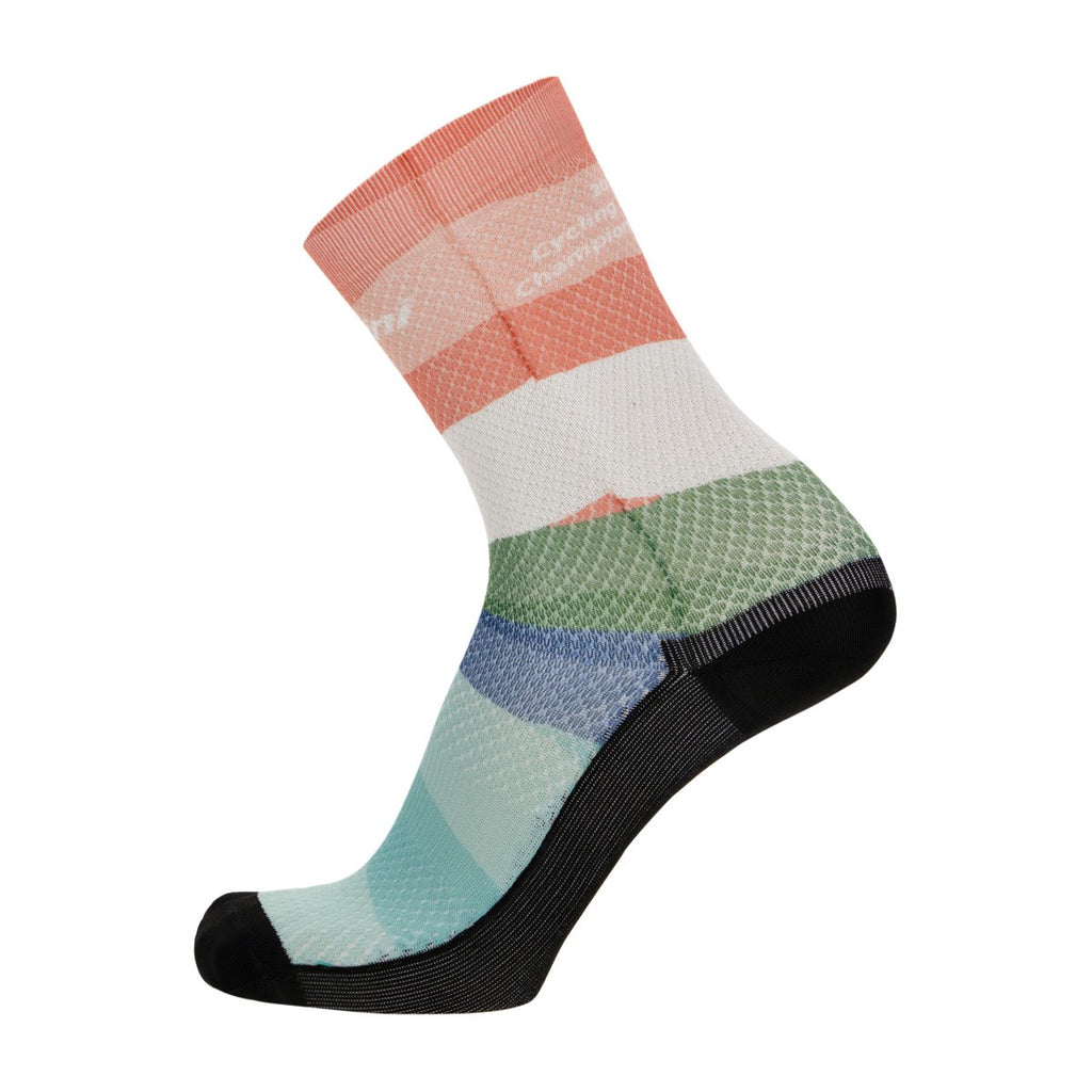 Santini Socks | UCI World Champion Cloudscape - Cycling Boutique