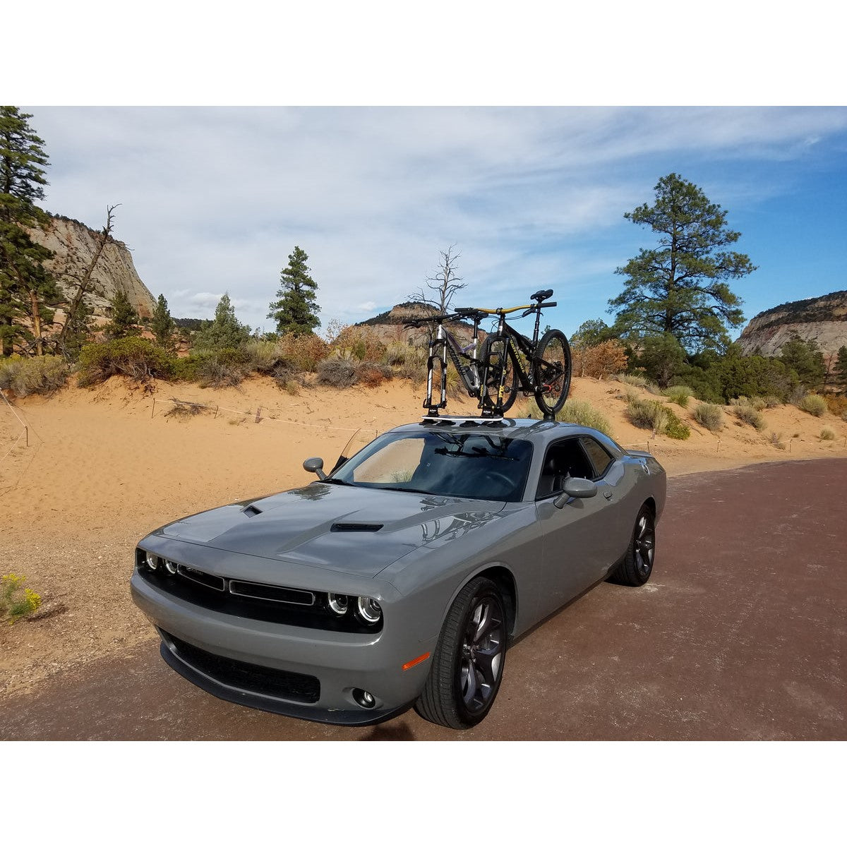 SeaSucker Roof Bike Racks | Mini Bomber 2-Bike, with Rear Wheel Straps