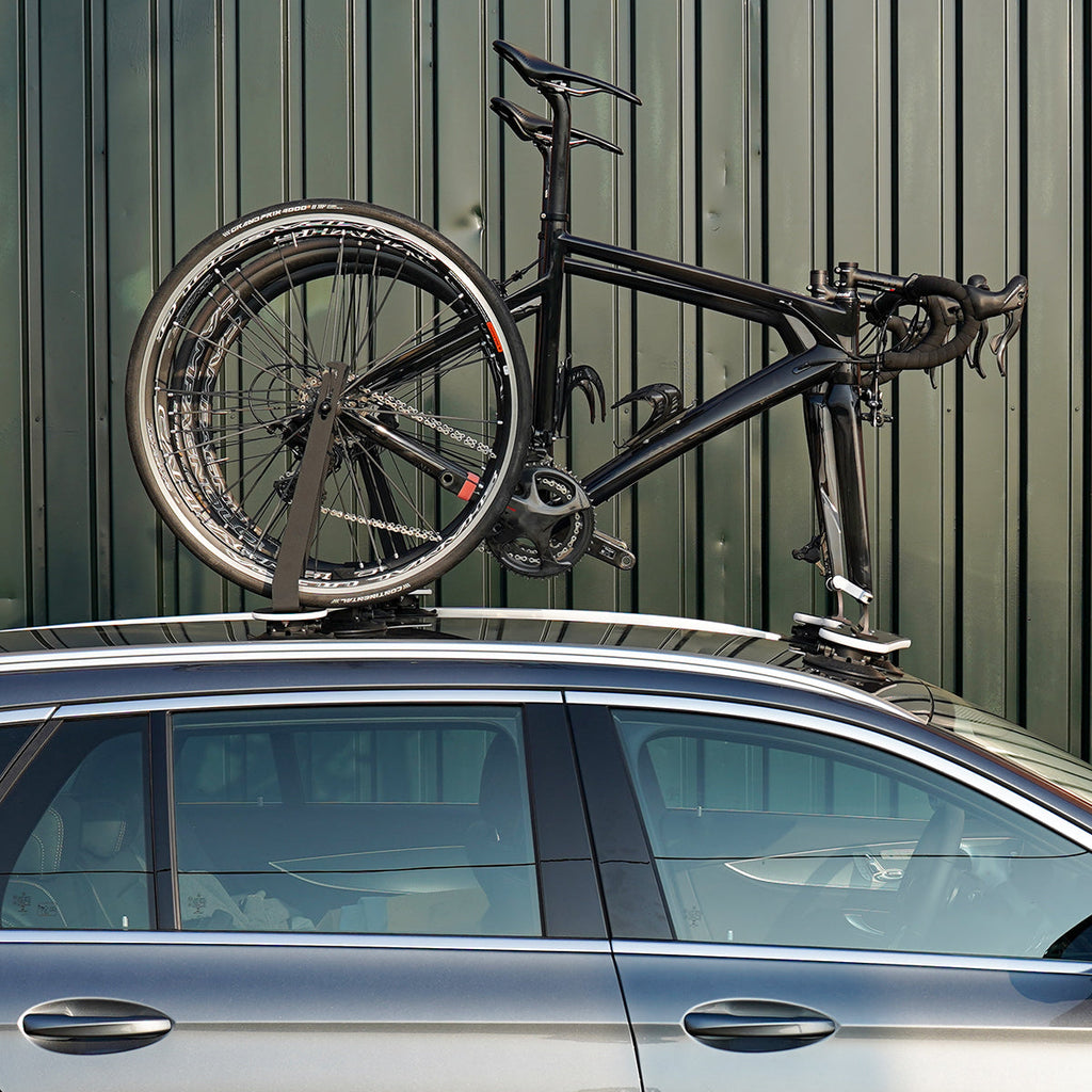 SeaSucker Roof Bike Racks Mini Bomber 2-Bike, with Rear Wheel