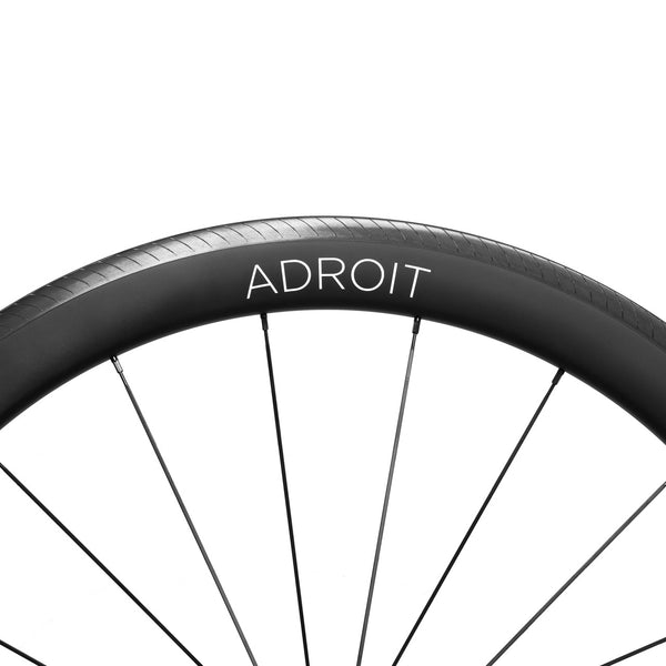 TRC Carbon Road Wheelset, 700c | Adroit Rim Brake, QR, Tubeless Compatible