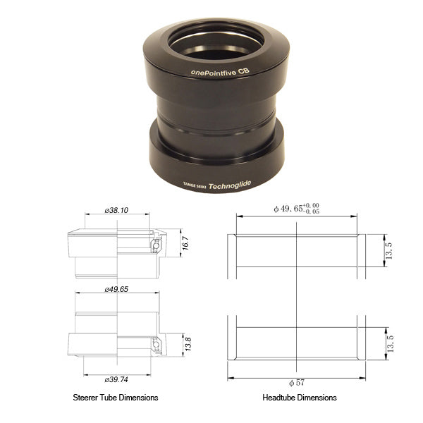 Tange Seiki Japan Headset | Classic Technoglide, Standard Threadless for 1-1/2