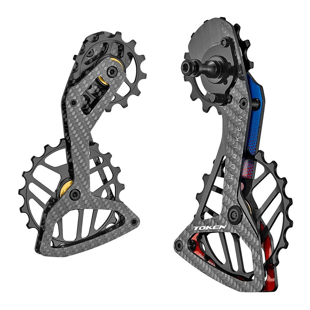 Token Derailleur Pulleys Shuriken Oversized Pulley Set, for