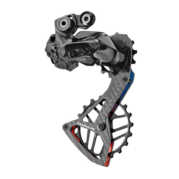 Token Derailleur Pulleys | Shuriken Oversized Pulley Set, for Shimano 105 DI2, Ultegra DI2 and Dura Ace DI2 12-Speed - Cycling Boutique