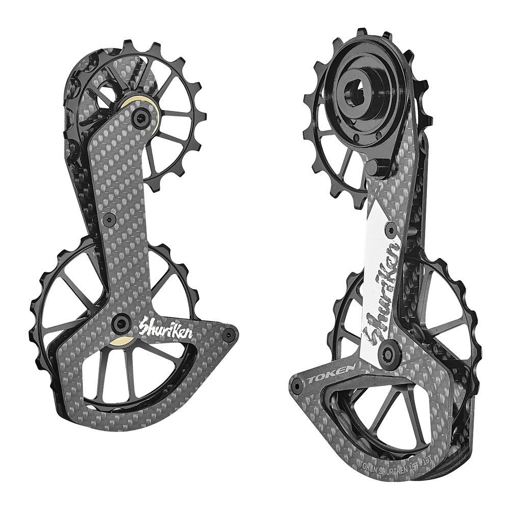 Token Rear Derailleur Pulleys | Shuriken Oversized Pulley, for SRAM Etap AXS/Red/Force/Rival - Cycling Boutique