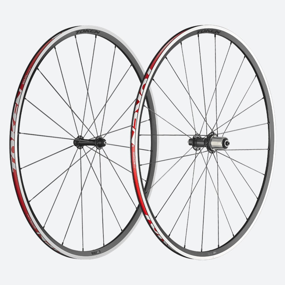 Token Wheels | Resolute C22A Super Lite Alloy Clincher Wheelset, Quick Release SRAM/Shimano - Cycling Boutique