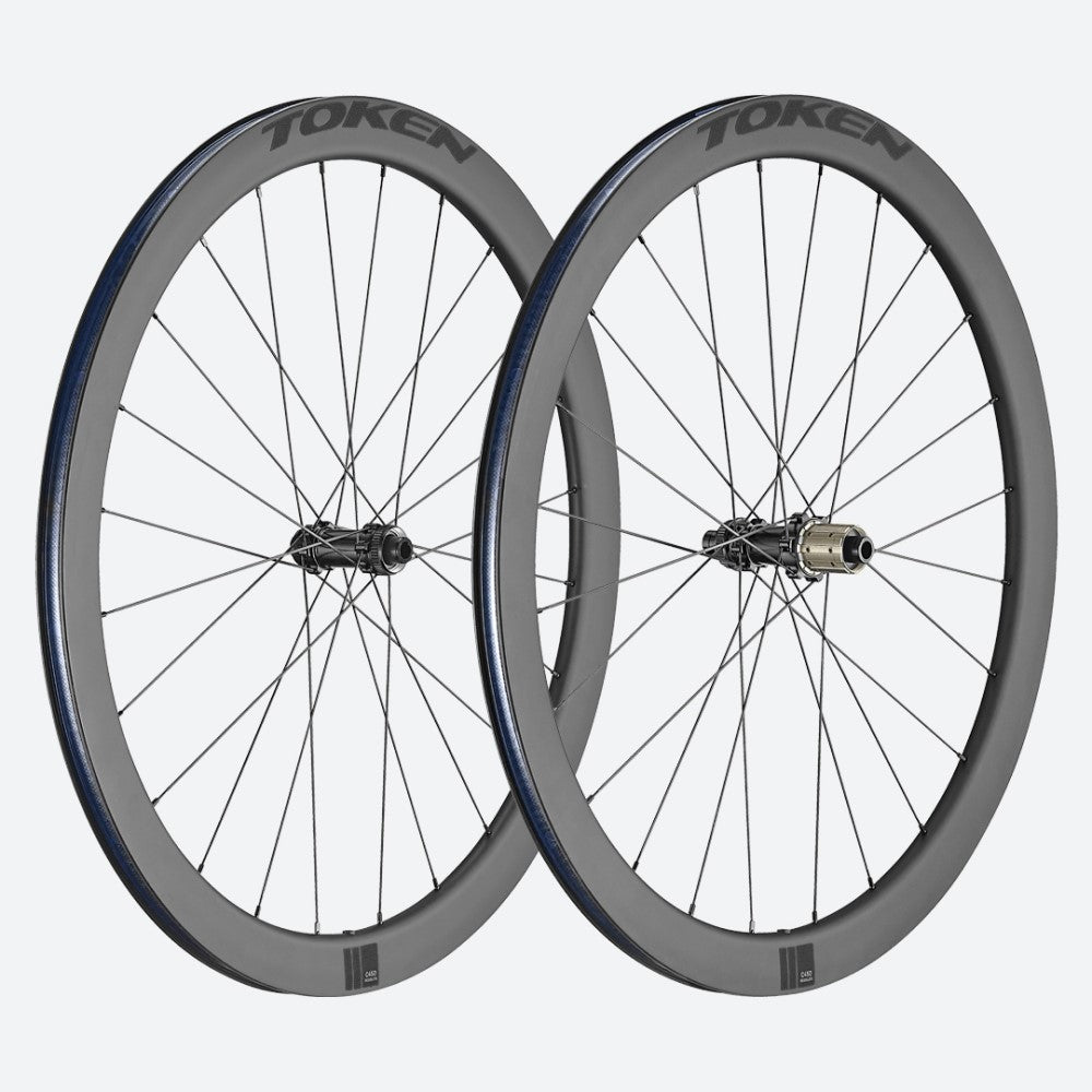 Token Wheels | Resolute C45D 45mm Profile Fit High-Speed Cruising, Carbon Disc Brake SRAM/Shimano - Cycling Boutique
