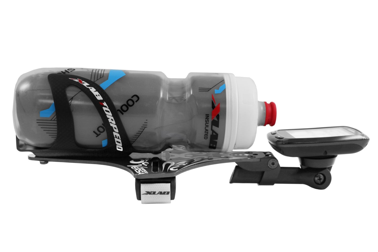 XLab Torpedo Versa 500 Carbon Aerobar Hydration System Red - Bikebug XLab Torpedo Versa 500 Carbon Aerobar Hydration System Red - Bikebug
