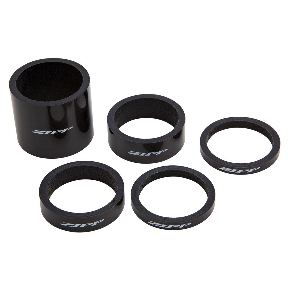 ZIPP Headsets | Steerer Tube Spacer Set Carbon (4mm x 2, 8mm x 1, 12mm x1, 30mm x 1) - Cycling Boutique